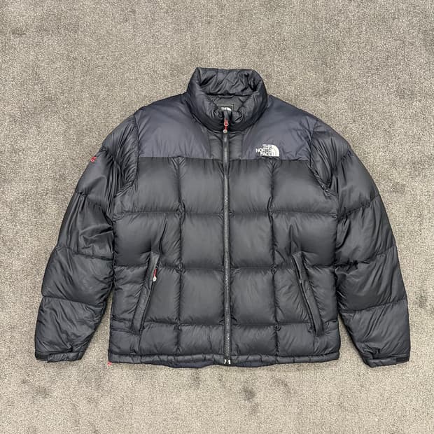 노스페이스 눕시 검정 패딩 L