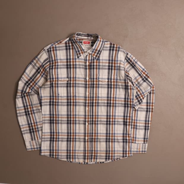 랭글러 코튼 체크 워크셔츠 A1735