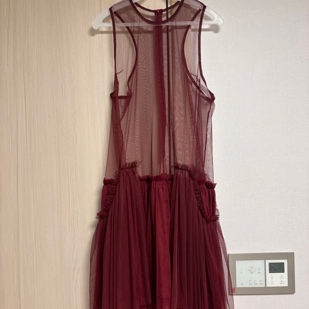 에옹쓰 2021 샤샤원피스 버건디 