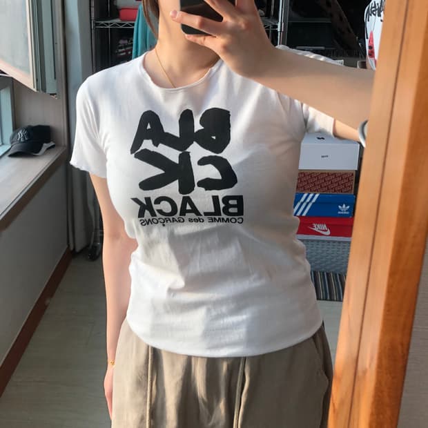 꼼데가르송 BLACK라인 반팔 티셔츠