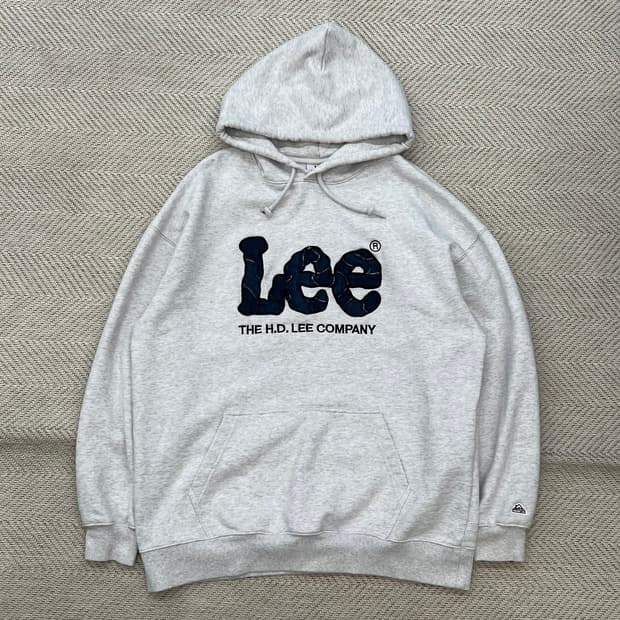 리 로고 자수 후드티 r2642