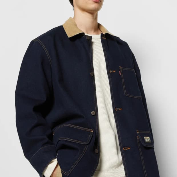 [M] 리바이스 사이프레스 데님 초어 자켓 코트