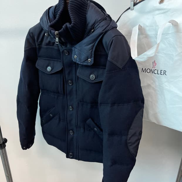 100) 몽클레어 울 후드패딩