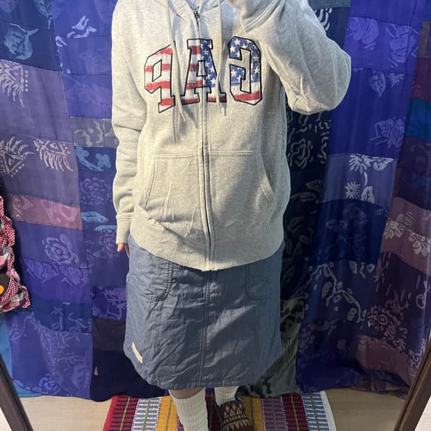 GAP 갭 성조기 후드집업