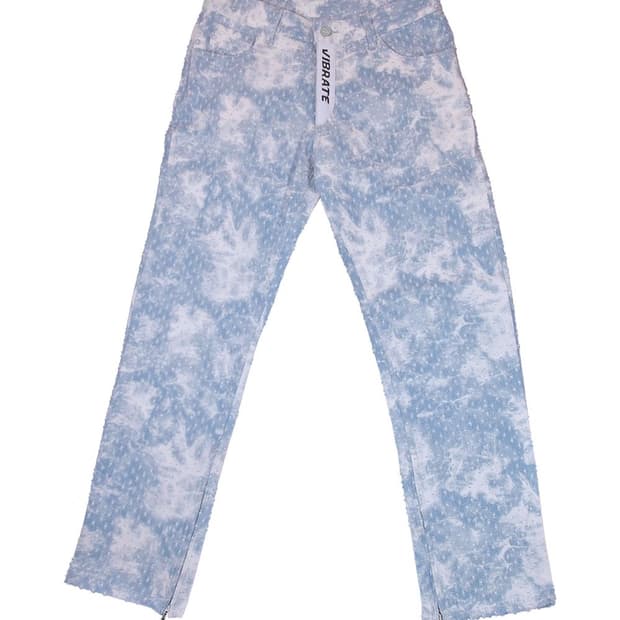 바이브레이트 ASTRO TIEDYE LOGO POINT 청바지 L