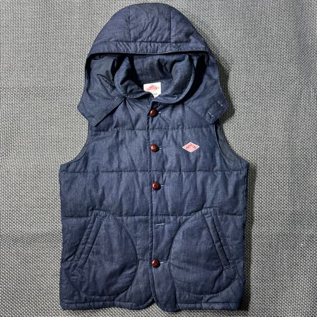 DANTON X BEAMS 패딩 베스트 네이비(105/OLD-8057)