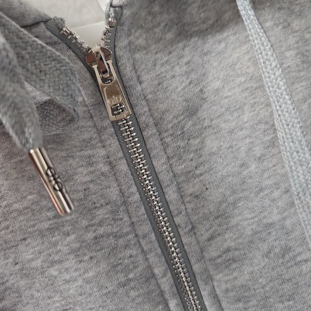 Alo Yoga 집업 후드 스몰 그레이