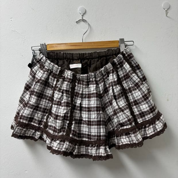 리즈리사 초코브라운 큐롯 가루 스커트