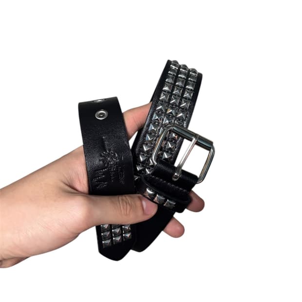 Vintage Studded Leather Belt