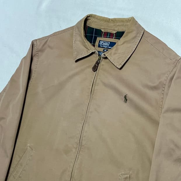 XL 폴로랄프로렌 코튼 베이지 해링턴 자켓