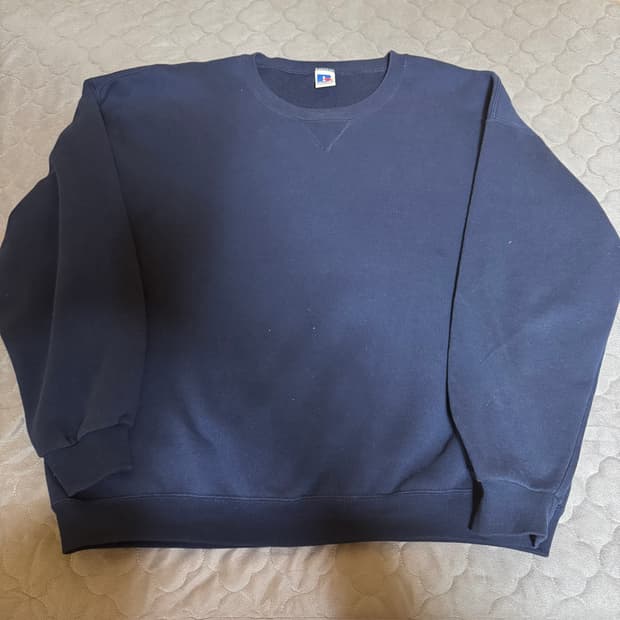 90s vintage russell sweat navy