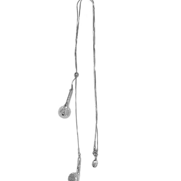 카시코 x 센티멍 레이어드 슬라이드 이어폰 네클리 스