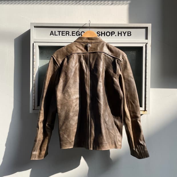 Vintage Real Leather Iron Angel jacket