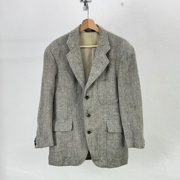 폴로 랄프로렌 해링본 트위드 울 블레이저 자켓