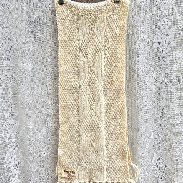 핸드메이드 뉴질랜드 뉴 울 케이블 머플러