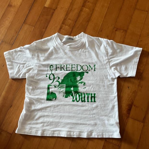 비바스튜디오 93 TEE [WHITE] 화이트 s 반팔티 티셔츠
