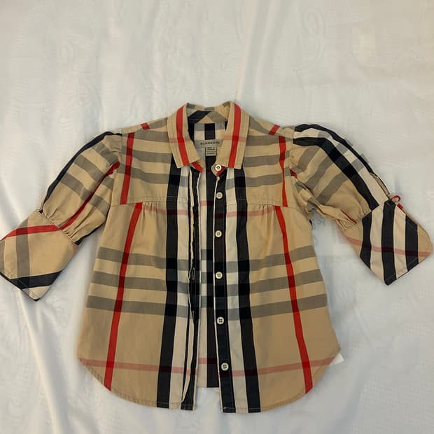 버버리 정품 키즈 블라우스 