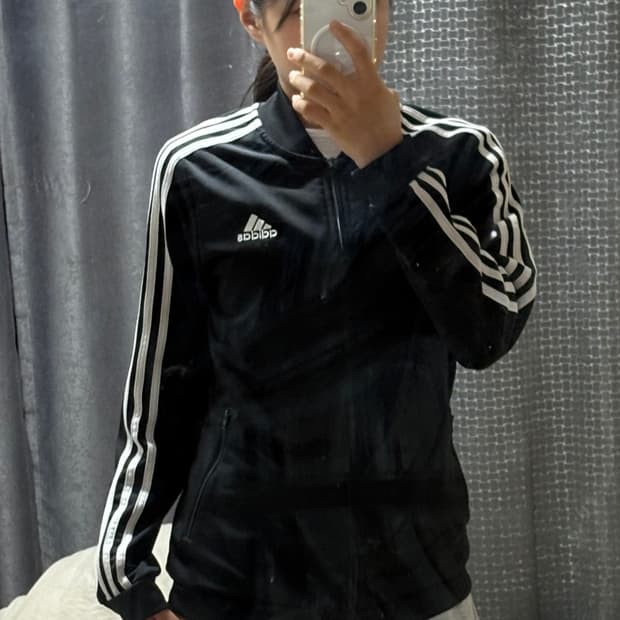 아디다스 삼선 블랙 져지