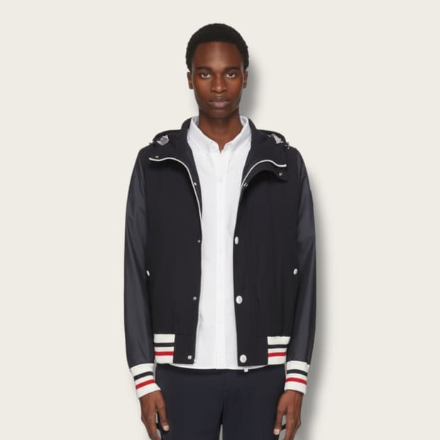 4/ 몽클레어x톰브라운 감마블루 블루종 집업