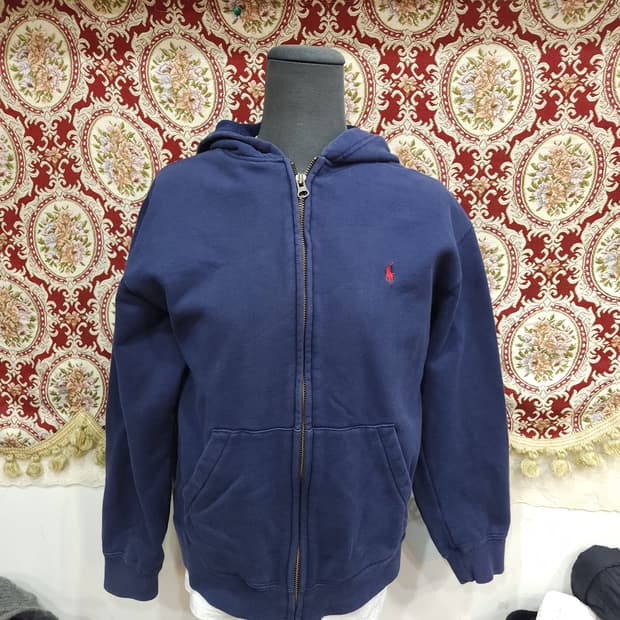 폴로 랄프로렌 00s 일본판 네이비 후드 집업 자켓

