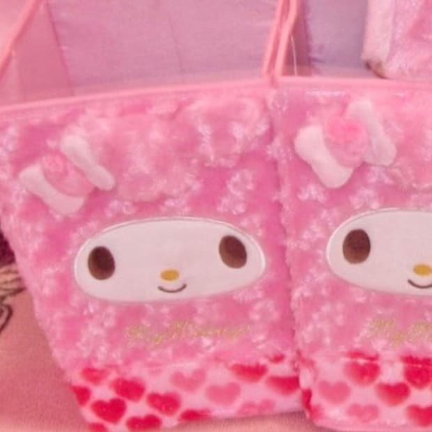 고전 마이멜로디 로즈보아 접이식 수납박스