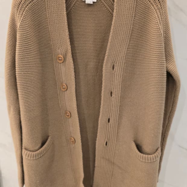 헬무트랭 메리노울 롱 가디건 M