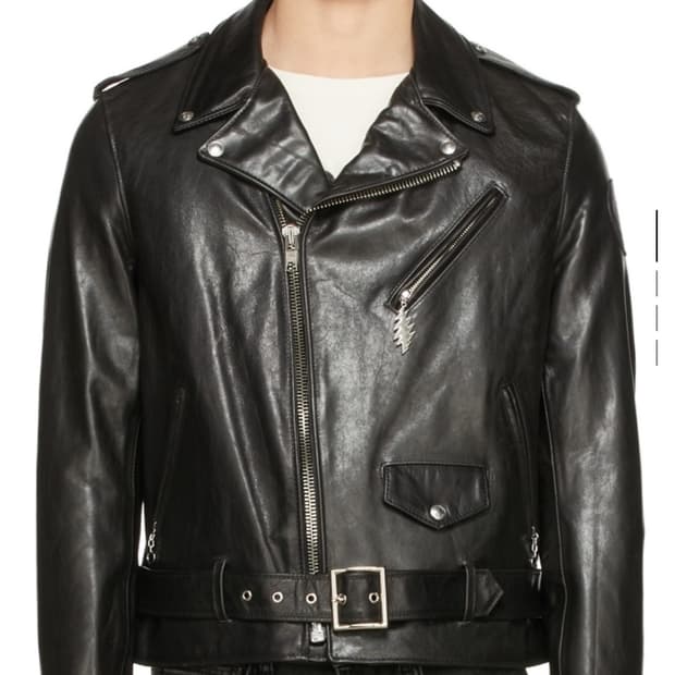 SCHOTT X Grateful Dead 스콧 블랙 레더 라이더 자켓