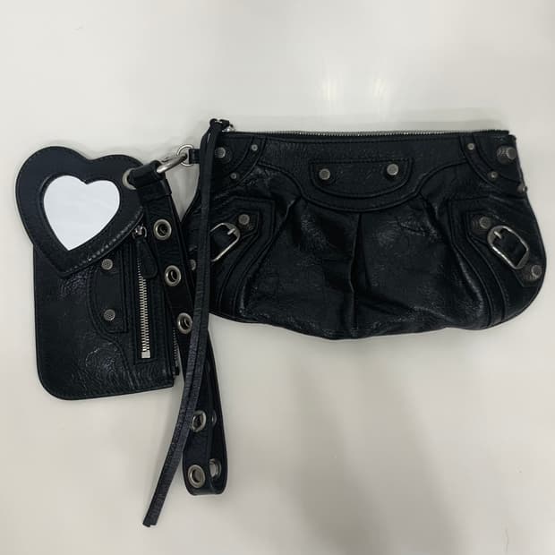 발렌시아가 르카골 미니 멀티 파우치 클러치백 가방 블랙