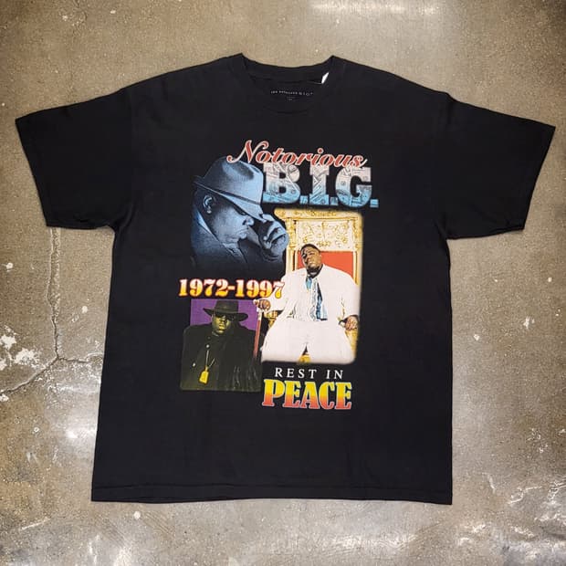 미국빈티지 노토리우스 B.I.G. 프린팅 반팔 티셔츠