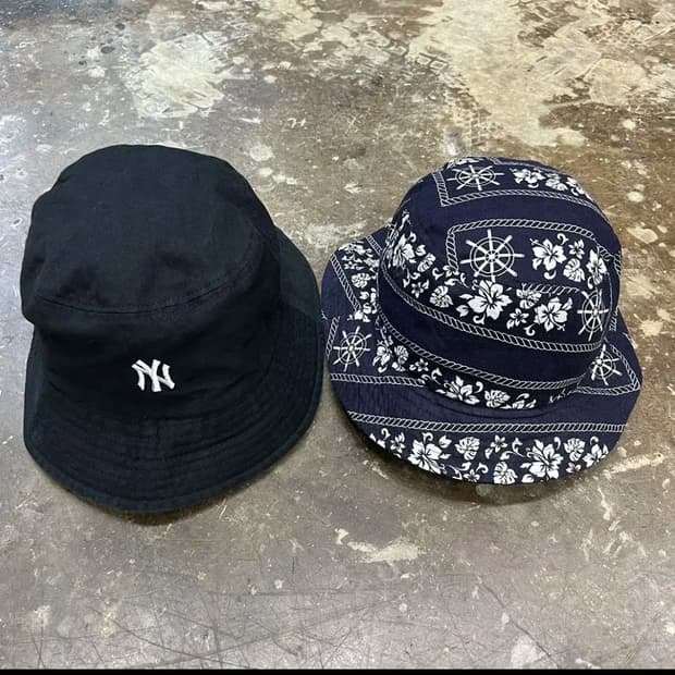 MLB 뉴욕양키스 버킷햇 벙거지 모자 NBA 버킷햇 두개 일괄