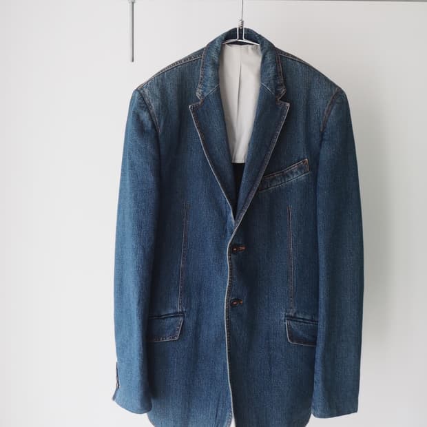 DOLCE&GABBANA tailored denim jacket 