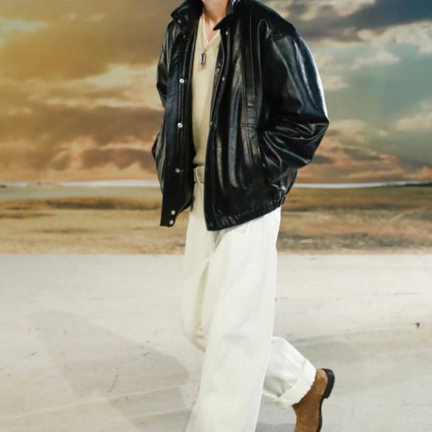 22fw 르메르 레더 블루종 (구매) M,L