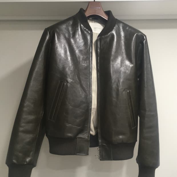 [48] 강정석 레더 자켓 - 카키