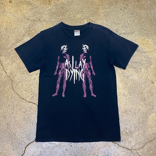 미국 빈티지 As I Lay Dying 밴드 굿즈티 락티셔츠 반팔티