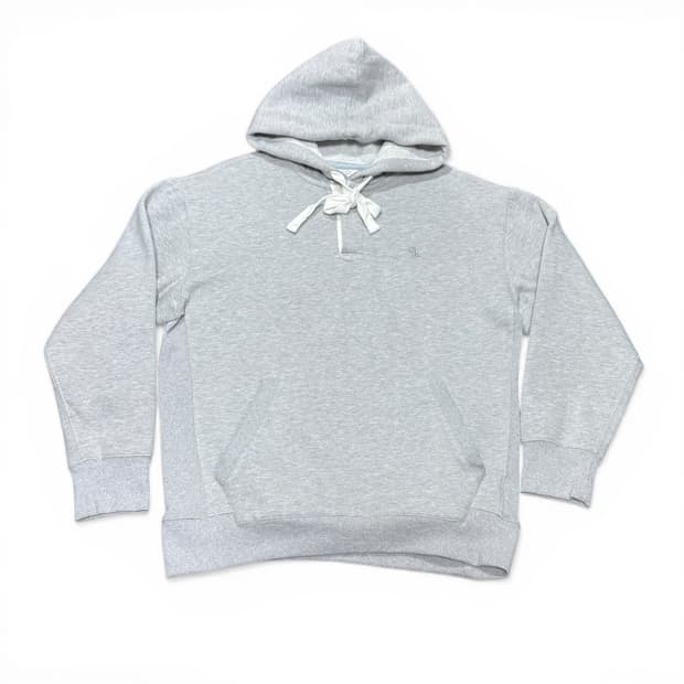 S 95 라퍼지스토어 그레이 하프집업 후드티