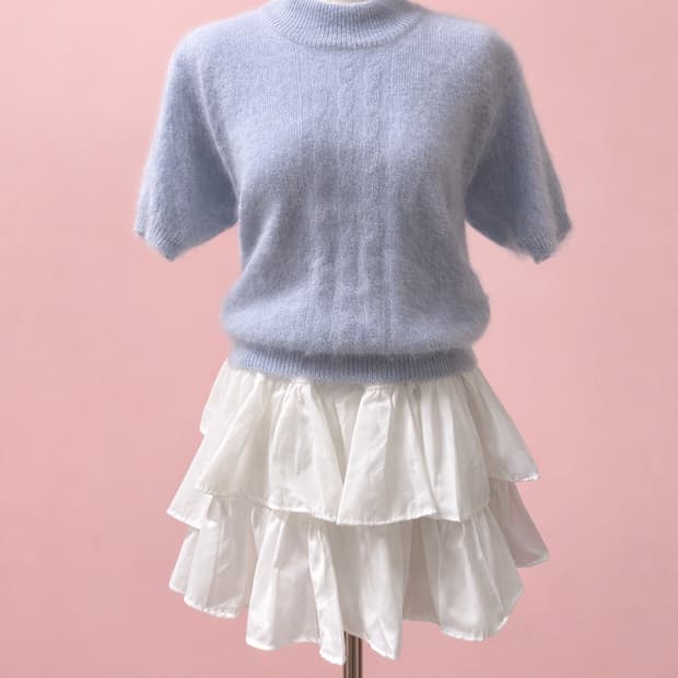 로걀 앙고라 니트