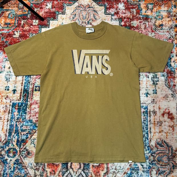 [XL] 90s made in usa 반스 프린팅 반팔