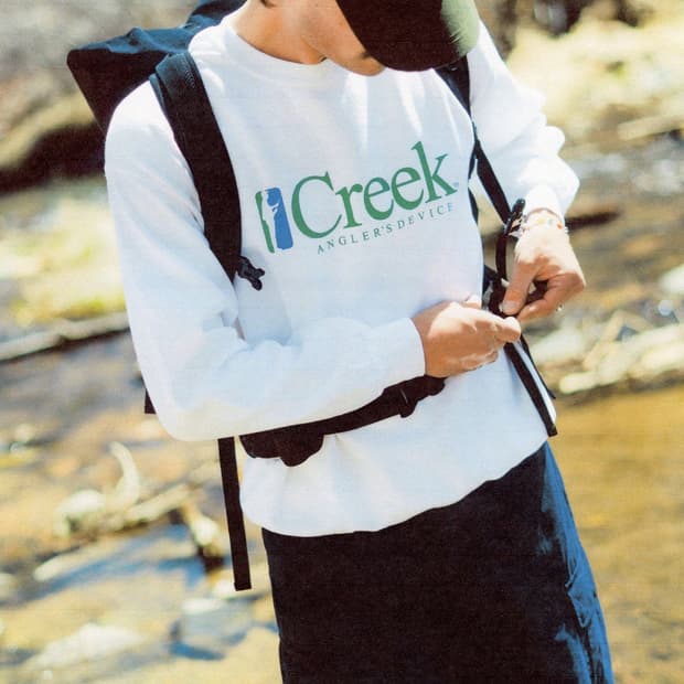 Creek Anglers Device 크릭 맨투맨 S 새상품 화이트