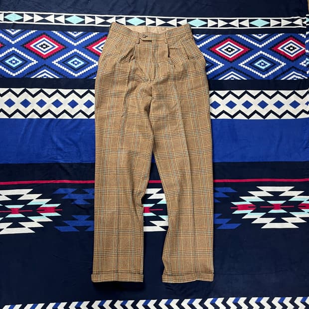 90sDELMARVA 빈티지 체크 카브라 팬츠(실측확인)