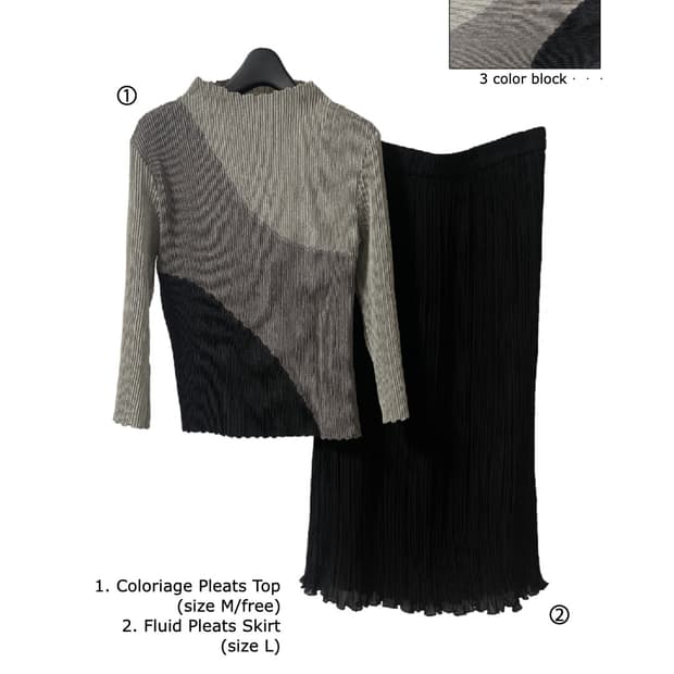 Coloriage Pleats Blouse Top