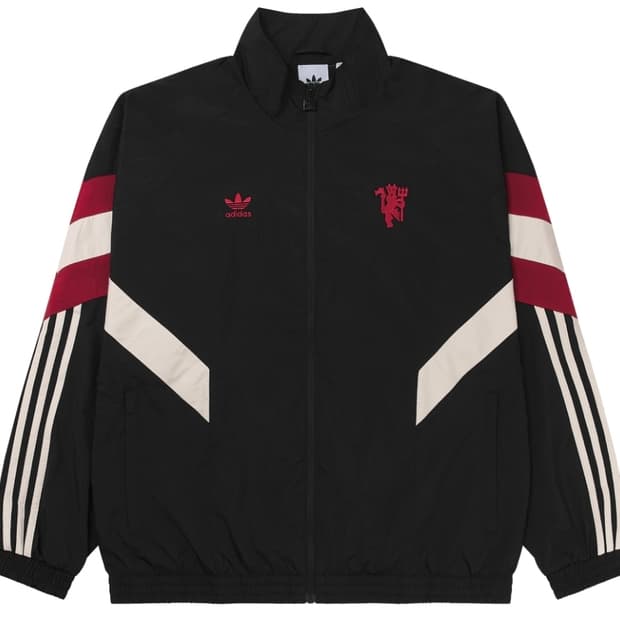 아디다스 맨체스터 유나이티드 오리지널스 트랙탑 블랙 레드 - KR 사이즈