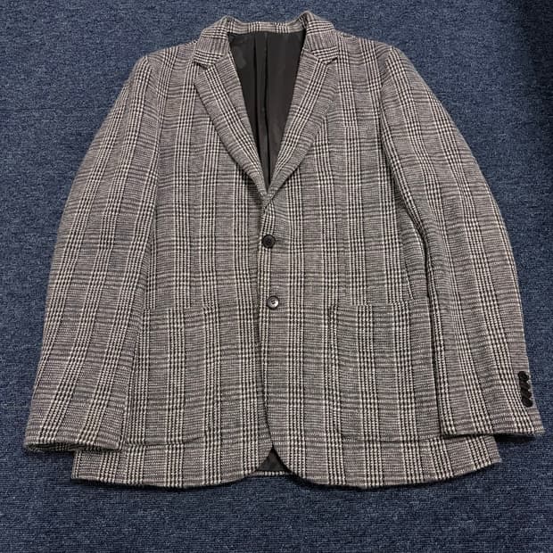 솔리드옴므 오버체크 자켓