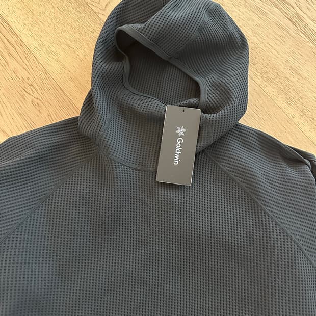 Goldwin WF Light L/S 후드티 블랙 L 새상품. 