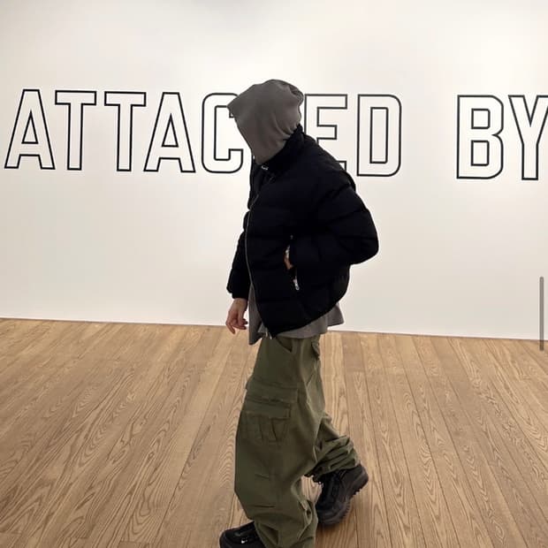 논노드 더블 포켓 카고 팬츠 빈티지 카키