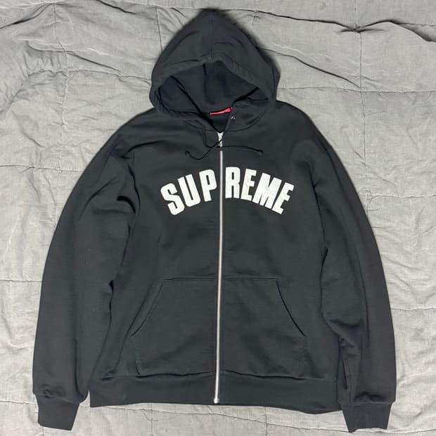 슈프림 아크써멀 후드집업 블랙 XL