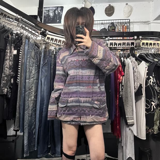 웨스터 오버핏 집업 봄버