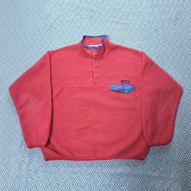 (L)파타고니아 90s 다홍색 신칠라 빈티지빙크, 레드핑크