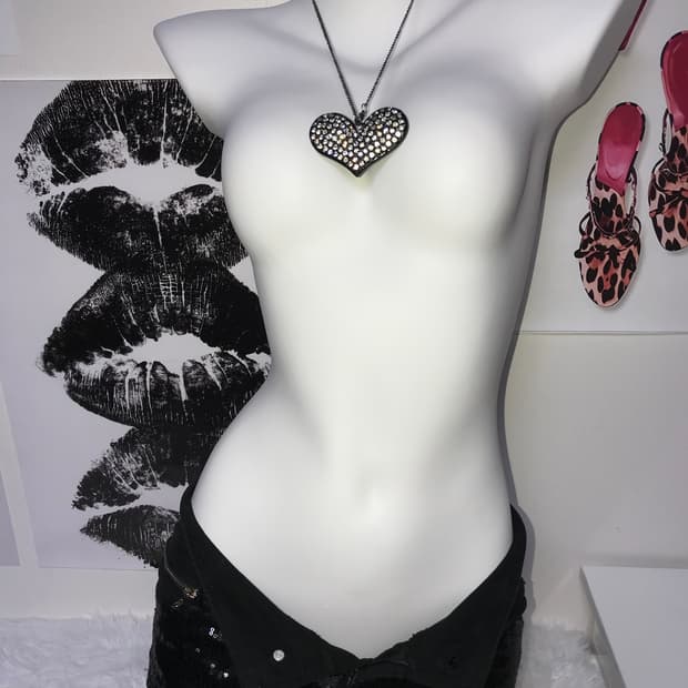 black sequin short pants