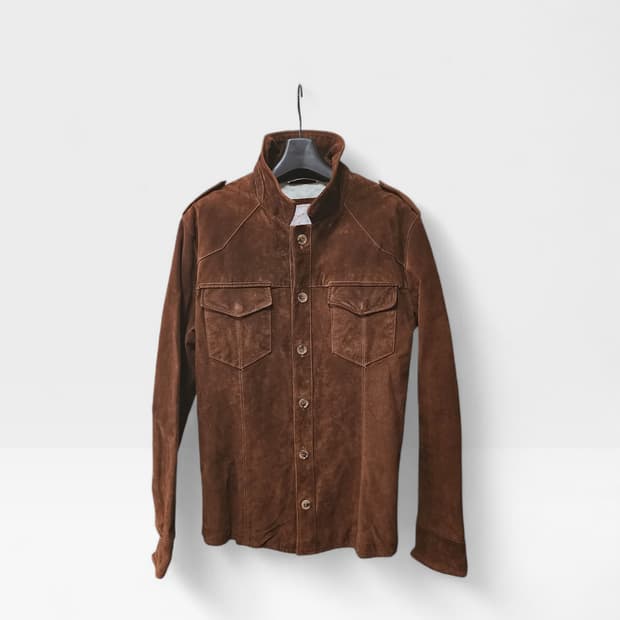 자라(ZARA) 브라운 염소 가죽 셔츠 자켓 95