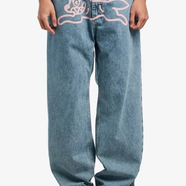 아이스크림 러닝독 데님팬츠